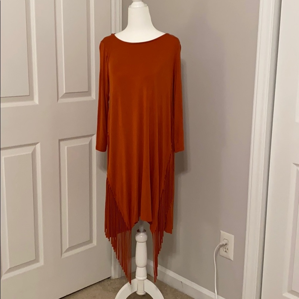 Fringe Midi Dress